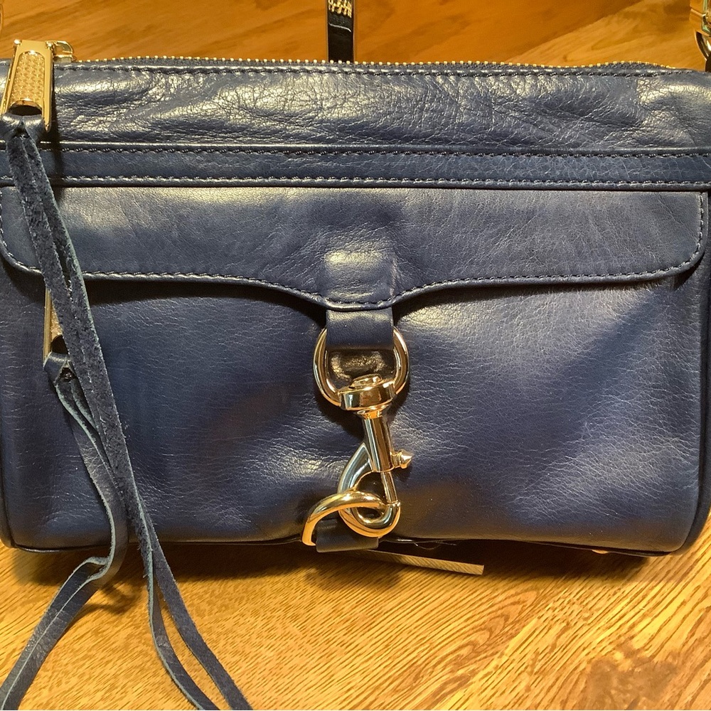 Rebecca Minkoff Navy Blue Leather Crossbody Bag